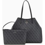 Guess Victtoria Large Monogram Omuz Çantası - Siyah