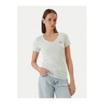 Guess W2YI45J1314 A72C Streç Pamuklu Slim Fit V Yaka Logolu Bayan T-shirt