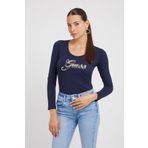 Guess W3YI37J1314 Lacivert Kadın T-shirt