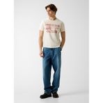 Guess Yuvarlak Yaka Düz T-Shirt, L, 5003336443, Krem, Erkek