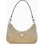 Guess Zalina Taşlı Omuz Çantası - Altın