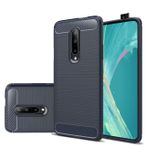 Gufuwo OnePlus 7 Pro Kılıfı GM1910 Kılıf, İnce İnce Karbon Fiber Telefon Kılıfı TPU Yumuşak Arka Kılıflar Çizilmez, Darbeye Dayanıklı Koruyucu Kılıf, OnePlus 7 Pro Mavi