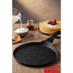 GUGGA Kreppa - Döküm Alüminyum Pankek ve Krep Tava Düz - Siyah 26 cm