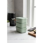 GUGGA Luna - 3'lü Mini Plastik Saklama Kabı Çerezlik Kahvaltılık BPA içermez 280 ml