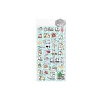 GUGUK Tatlı Panda ve Yılbaşı Temalı Parıltılı Sticker Seti • Bullet Journal