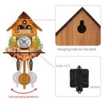 Guguklu Saat Antika Ahşap Guguklu Birdhouse Duvar Saati Ev Dekoru Asılı Guguklu Saat Otomobil Salıncak Çan Ev Dekor Duvar Saati Guguklu Saat (CM001) (CM002)