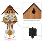 Guguklu Saat Antika Ahşap Guguklu Birdhouse Duvar Saati Ev Dekoru Asılı Guguklu Saat Otomobil Salıncak Çan Ev Dekor Duvar Saati Guguklu Saat (CM001)
