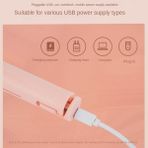 Gui Xulian 2'si 1 Arada Çift Saç Bigudi, Mini Saç Düzleştirici, Seyahat Saç Maşası, Taşınabilir Mini USB Saç Bigudi Beyaz (Yurt Dışından)