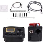 Gui Xulian Alt1 4 Bant Akustik Gitar Bas Pikap Preamp Eq Ekolayzır Tuner ile Gitar Eq Gitar Aksesuarları Siyah (Yurt Dışından)