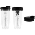 Gui Xulian Gui Xulian Ninja Için Blender Yedek Parçaları, 2 Adet 24 Oz Bardak, Hareketli Kapaklı, 7 Kanatlı Çıkarıcı Bıçağı, Auto Iq Için (Yurt Dışından)