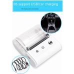 Gui Xulian Kablosuz Mini Termal Yazıcı Taşınabilir Bluetooth Makbuz Yazıcısı Termal Bt 58MM Termal Makbuz Baskı Beyaz Abd Tak (Yurt Dışından)