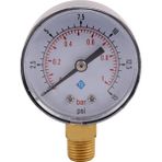 Gui Xulian Silhouette 0-1bar 50MM Su Basıncı Ölçer Ölçer 1/4 Inç Npt Konu Manometre -50-15PSI (Yurt Dışından)