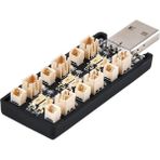 Gui Xulian Silhouette 1s Lipo Pil USB Şarj Cihazı 3.7V/4.20V 6 Kanal 1s Lipo Şarj Cihazı Mikro-Jst 1.25 Jst-Ph 2.0 Mcx Mcpx Konnektörleri (Yurt Dışından)
