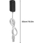 Gui Xulian Silhouette USB 2.03.52.5 Ide Sata Sabit Disk Sürücüsü HDD Dönüştürücü Kablo Adaptörü Siyah (Yurt Dışından)