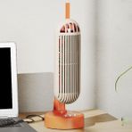 Gui Xulian USB Kule Fanı 2400 Mah Pil Şarj Edilebilir Kule Masa Fanı Ev Çalışma Kamp Için Taşınabilir Masaüstü Hava Soğutucu-B (Yurt Dışından)