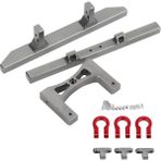 Guiwuu Q65 C606 D844 1:10 2.4g 4WD Rc Araba Yedek Parçaları Metal Yükseltme Aksesuarları Ön ve Arka Tamponlar (Yurt Dışından)