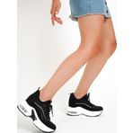 Guja 24K300-2 Kadın Gizli Dolgu Yüksek İthal Tabanlı Fashion Spor Ayakkabı SİYAH 40