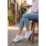 Guja 26Y301 Rahat Taşlı Tekstil Günlük Spor Sneaker Kadın Ayakkabı - Beyaz
