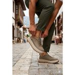 Guja 26Y514 Rahat Hafif Taban Tekstil Lastik Bağcıklı Sneaker Erkek Ayakkabı - Haki