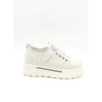 Guja Ithal Dolgu Taban Sneakers Kadın Spor Ayakkabı GJ363 Bej