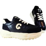 Guja Kadın Deri Sneaker Logo Detaylı Bağcık Kapamalı Günlük Ayakkabı - Siyah