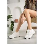 GUJA Kadın Sneaker Spor Ayakkabı, Beyaz, 36 Numara, 24Y309