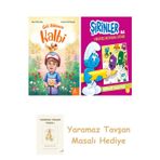 Gül Ablanın Kalbi + Şirinler İle Hikayeli Boyama Kitabı - Şirinler Salatası + Yaramaz Tavşan Masalı