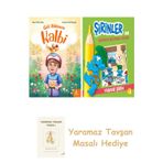 Gül Ablanın Kalbi + Şirinler İle Hikâyeli Boyama Kitabı - Yabani Şirin + Yaramaz Tavşan Masalı