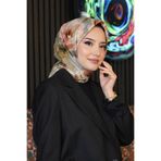 Gül Bahçesi Desen Vizon Soft Pamuk Eşarp