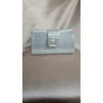 Gül karatekin gk Kadın Gümüş Desenli Taşlı Toka Detaylı Özel Tasarım Düğün Nişan Davet Portföy Clutch Abiye Çanta