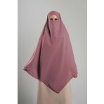 Gül Kurusu Pratik Hazır Geçmeli Tesettür Eşarp Krep Bağcıklı Sufle Hijab 2313_18