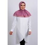 Gül Kurusu Pratik Hazır Geçmeli Tesettür Eşarp Viskon Kumaş Çıtçıtlı Dantelli 2105_18