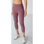 Gül Kurusu Yüksek Bel Slim Fit Dar Paça Kadın Kapri Tayt - 93097