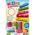 GÜLAKSESUAR 5 adet ahşap mızıka iyi tatiller kartlı
