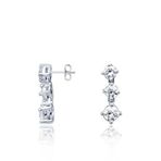Gülaylar 10219-1541 0.88 Karat Pırlanta Tria Küpe