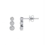 Gülaylar 10219-6165 0.30 Karat Pırlanta Tria Küpe