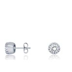 Gülaylar Diamond Line Altın 14 Ayar Tektaş Küpe