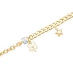 Gülaylar Diamond Line Sarı Altın 14 Ayar Trend Zincir Bileklik