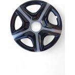 Gülcan Auto PEUGEOT 206/307 14" TEK JANT KAPAĞI-5K - Gri-Siyah - 14 inç