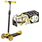 Gülce Design Cool Wheels Twist Led Işıklı 3 Tekerlekli Scooter Sarı Kız Erkek Çocuk Oyuncak Eğitici Oyuncaklar