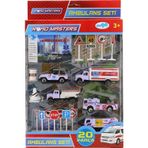 Gülce Design Kamyonlu Metal Ambulans Seti Jp9105 Kız Erkek Çocuk Oyuncak Eğitici Oyuncaklar
