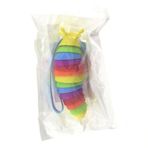 Gülce Design Kıvrılabilen Renkli Plastik Salyangoz Anahtarlık Sarı Kız Erkek Çocuk Oyuncak Eğitici Oyuncaklar