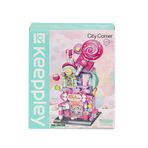 Gülce Design KP28012 Keeppley Candy Shop City Corner Blok Seti -Vagon life Kız Erkek Çocuk Oyuncak Eğitici Oyunca