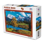 Gülce Design KS Puzzle 2000 Parça Bavarian Alps Kız Erkek Çocuk Oyuncak Eğitici Oyuncaklar