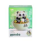 Gülce Design P1274 Panlos Panda Blok Seti 510 Parça -Vagon life Kız Erkek Çocuk Oyuncak Eğitici Oyuncaklar