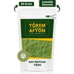 Gülçehre Yörem Afyon Doğal Antioksidan ve Sükûnet Kaynağı Odak ve Dinginliğin Kadim Iksiri Saf Matcha Tozu, Macha | 60GR. - 60 gr