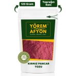 Gülçehre Yörem Afyon Doğal Renklendirici ve Enerji Kaynağı Saf Nitrat Kırmızı Pancar Tozu (Beta Vulgaris) | 120GR. - 120 gr