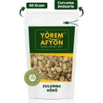 Gülçehre Yörem Afyon Geleneksel Şifa Kaynağı Zulumba Kökü, Beyaz Zerdeçal, Cedvar (Curcuma Zedoaria) | 60GR. - 60 gr