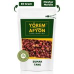 Gülçehre Yörem Afyon Meşhur Mardin Midyat Yöresinden Doğal Şifa Kaynağı Yerli Hasat Tane Sumak,rhus | 80GR - 80 gr