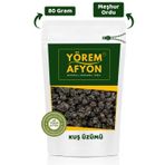 Gülçehre Yörem Afyon Meşhur Ordu Yemeklerin Vazgeçilmezi Siyah Tane Kuş Üzümü | 80Gr.